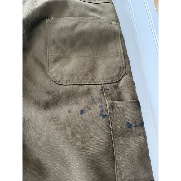 Vintage Carhartt Bibs R33 42x30 USA Made Brown - Picture 12 of 12